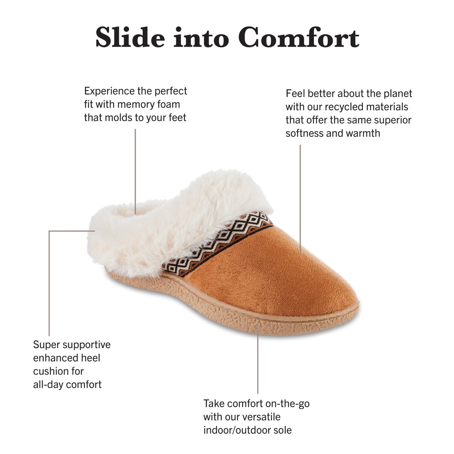 Isotoner Women’s Classic Comfort Hoodback Slipper