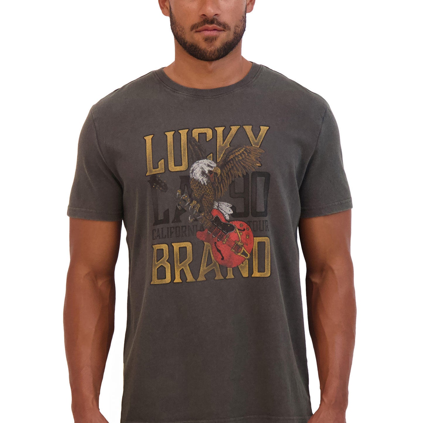 Lucky Brand Men's Graphic T-Shirt Black - Large