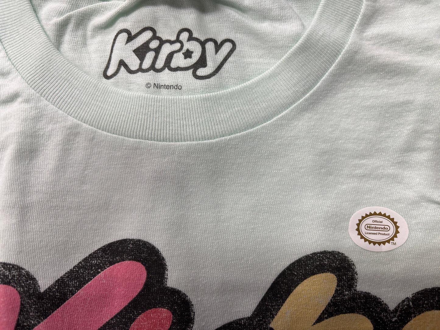 Nintendo Kirby Light Blue Graphic T-Shirt - X-Large