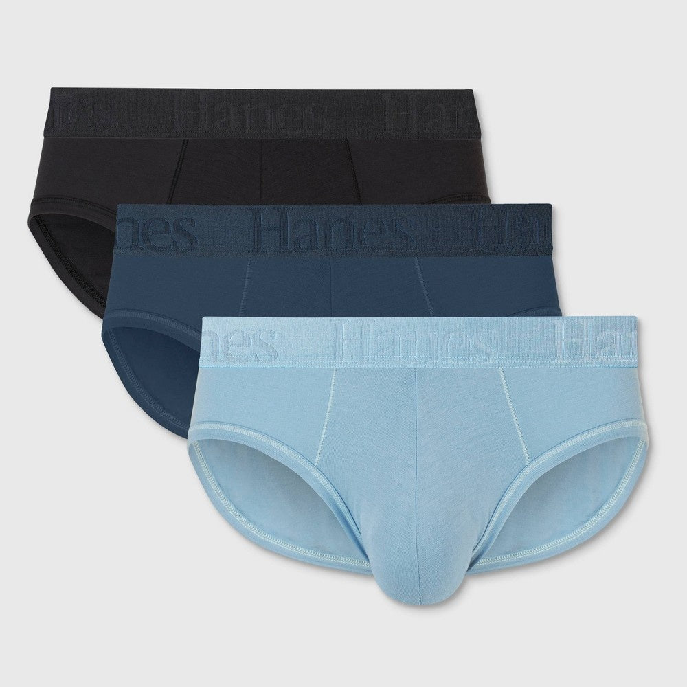 Hanes Originals Ultimate Men's SuperSoft Brief Underwear, 3-Pack - M (32-34)