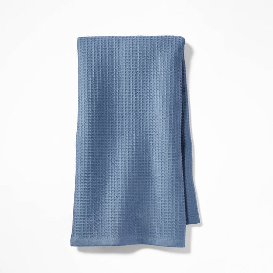 Waffle Kitchen Towel Blue - 18in x 28in - Figmint™