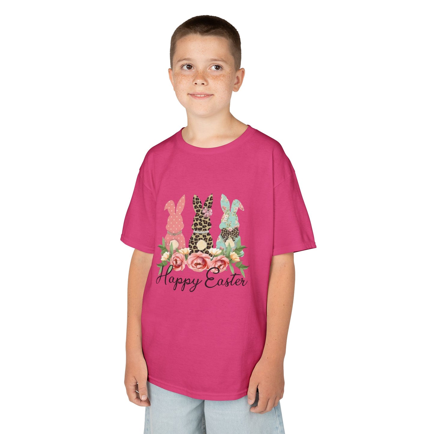 Happy Easter Kids Tee - Cute Bunny Design for Spring Celebrations