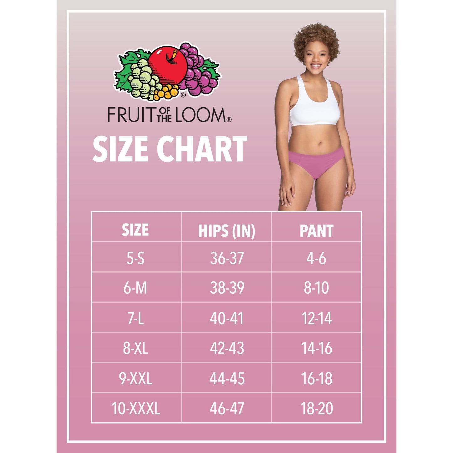 Fruit of the Loom Women's 360 Stretch Microfiber Bikini Underwear, 6-Pack - (9)2XL