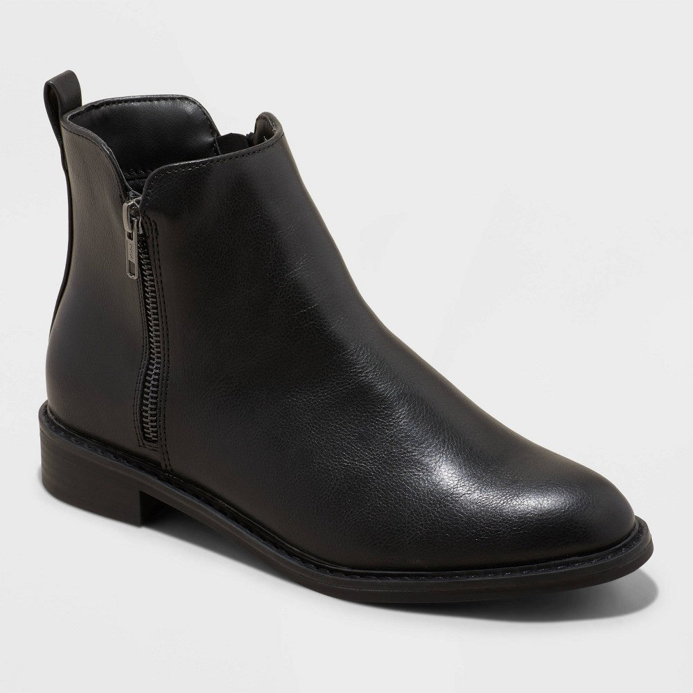 Women's Brenna Ankle Boots with Memory Foam Insole - Universal Thread Black 7.5