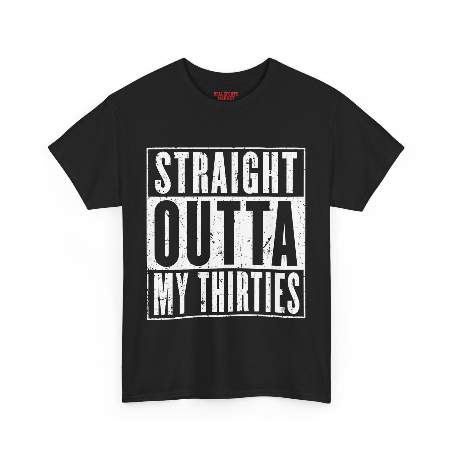 Straight Outta My Thirties Unisex Heavy Cotton Tee