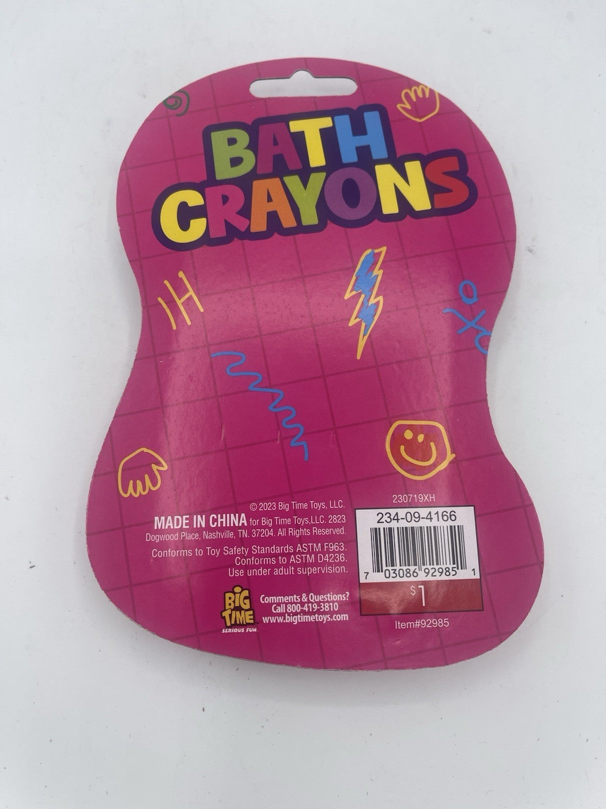 Kids Bath Washable Crayons 4 Pack Multi Colors