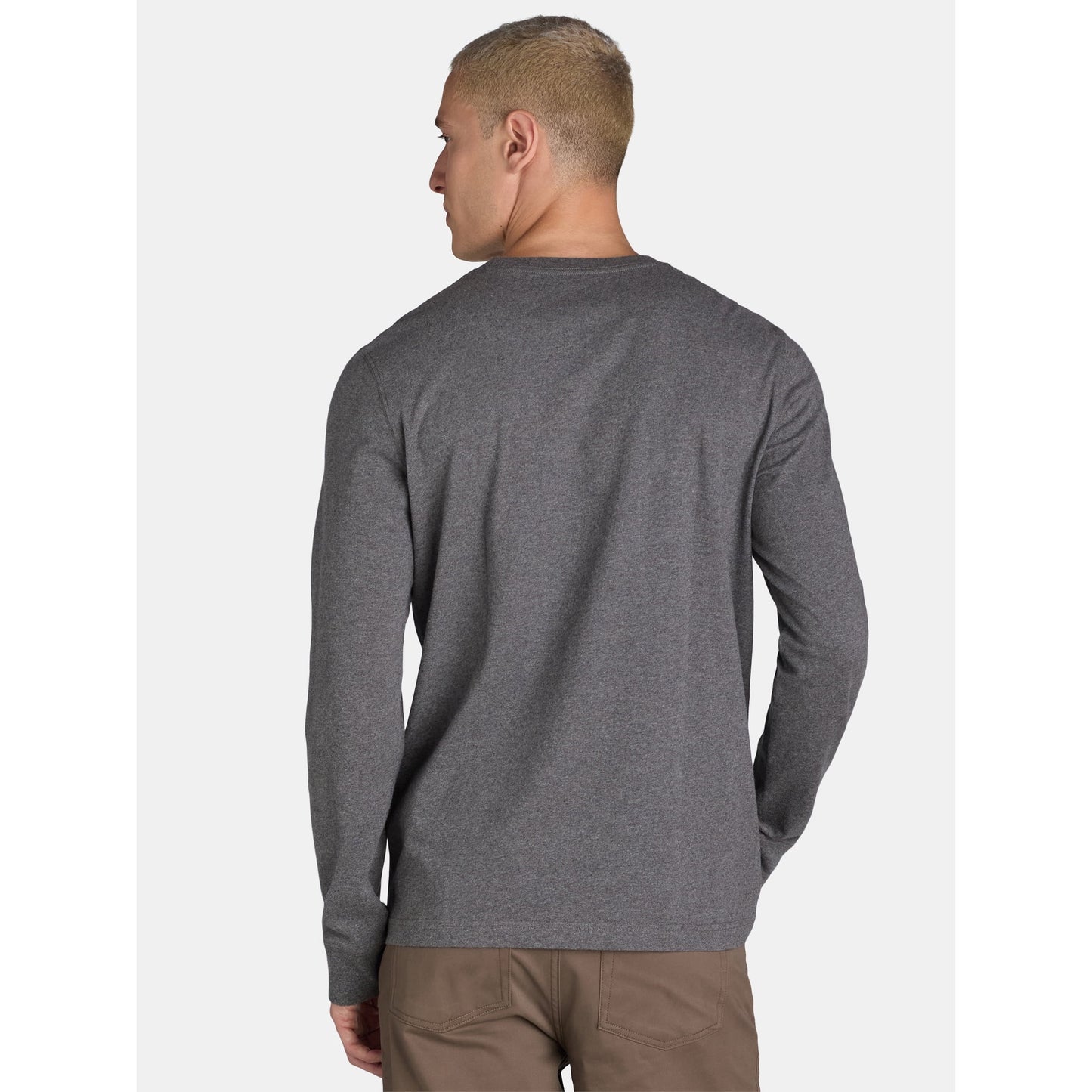 George Men's & Big Men's Crewneck T-Shirt with Long Sleeves, Size XS-3XLT