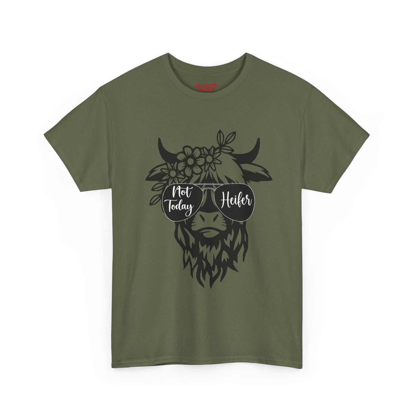 Funny Unisex Heavy Cotton Tee - 'Not Today Heifer'