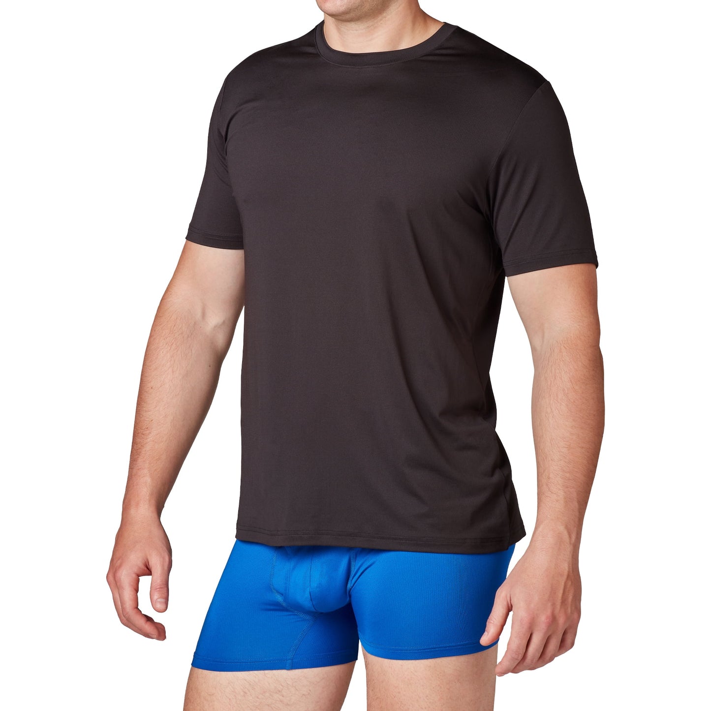 Athletic Works Men's Ultra Lite Mesh Crew T-Shirt Set, Shirts for Men, XL, 3 Pack