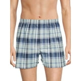 George Men's Moisture-Wicking Stretch Woven Boxers, 6-Pack, Sizes S-3XL