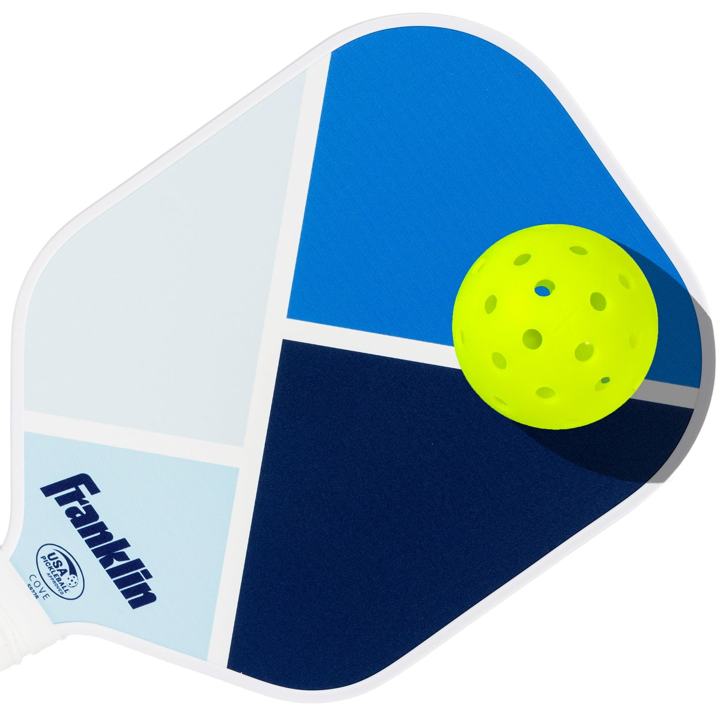 Franklin Sports 2-Player Pickleball Paddle Set - (2) Fiberglass Paddles + (2) X-40 Outdoor Pickleballs - USAPA Approved - Blue