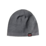 Wrangler Workwear Men's Fleece Lined Beanie Comfort Stretch Winter Hat, Charcoal/Black, 2-Pack