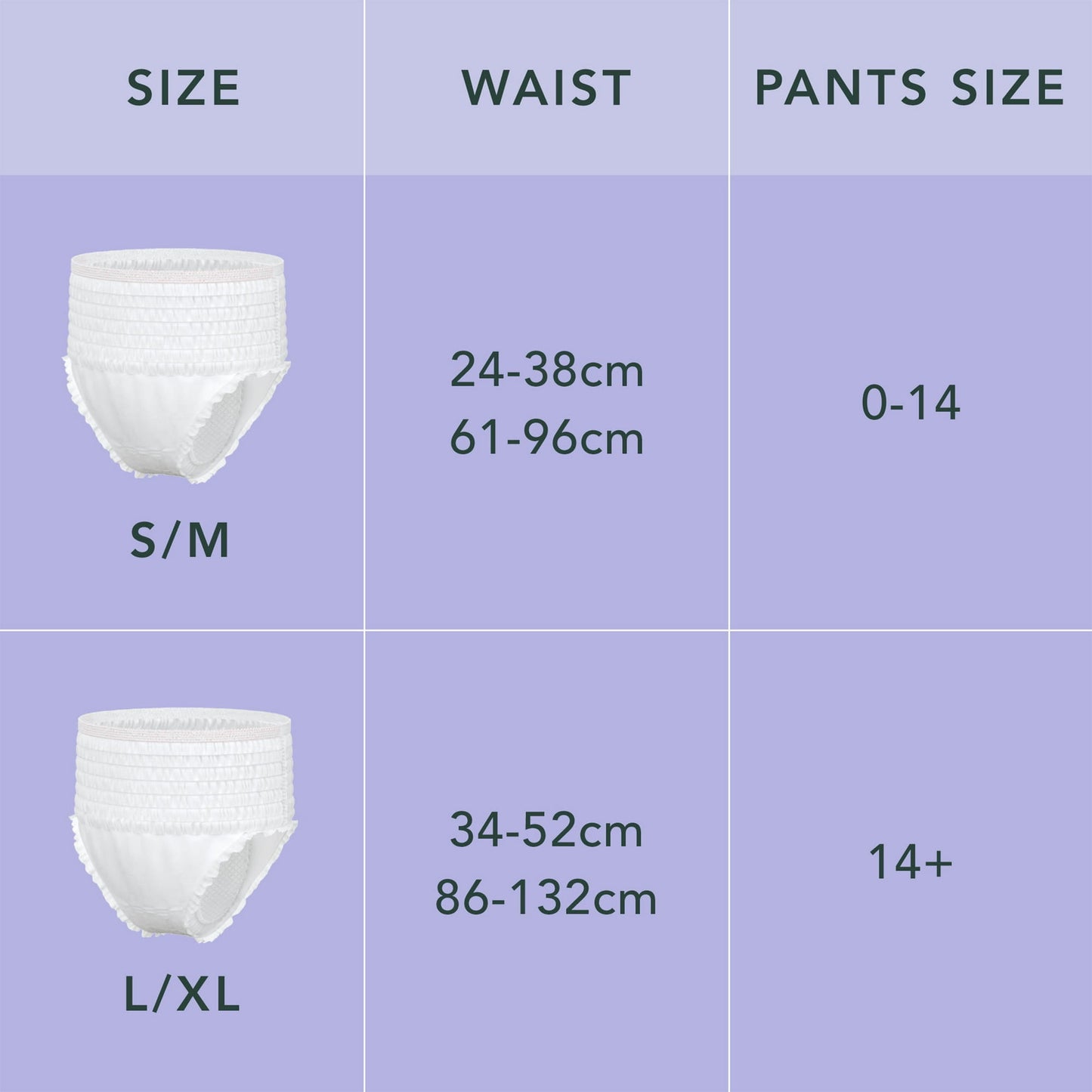 Rael Organic Cotton Disposable Period Underwear, for Heavy Flows, Size L/XL, 5 Count