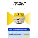 Pool Rx+ Yellow/White 6-Month Pool & Spa Mineral Algicide, 1 Tablet Treats 100-400 Gallons of Water