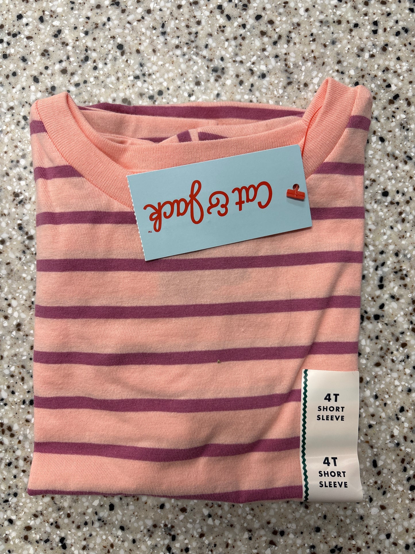 Toddler Girls' Short Sleeve Relaxed T-Shirt - Cat & Jack™ Peach 4T