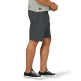 Wrangler Men's and Big Men's Stretch Cargo Shorts - Color: Anthracite Ripstop Size: 48
