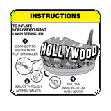 Wham-O Hollywood Sign Giant Lawn Sprinkler | Ages 3+