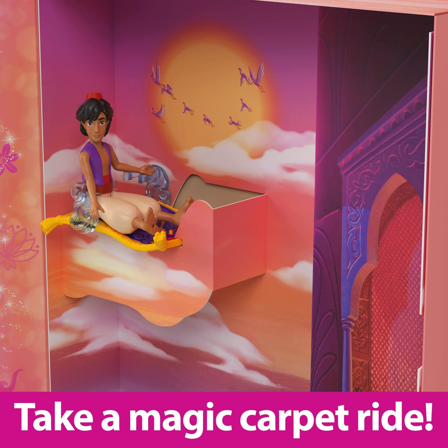 Disney Princess Jasmine Story Set with 6 Characters, Dolls & Figures, Inspired by Disney Aladdin Movie