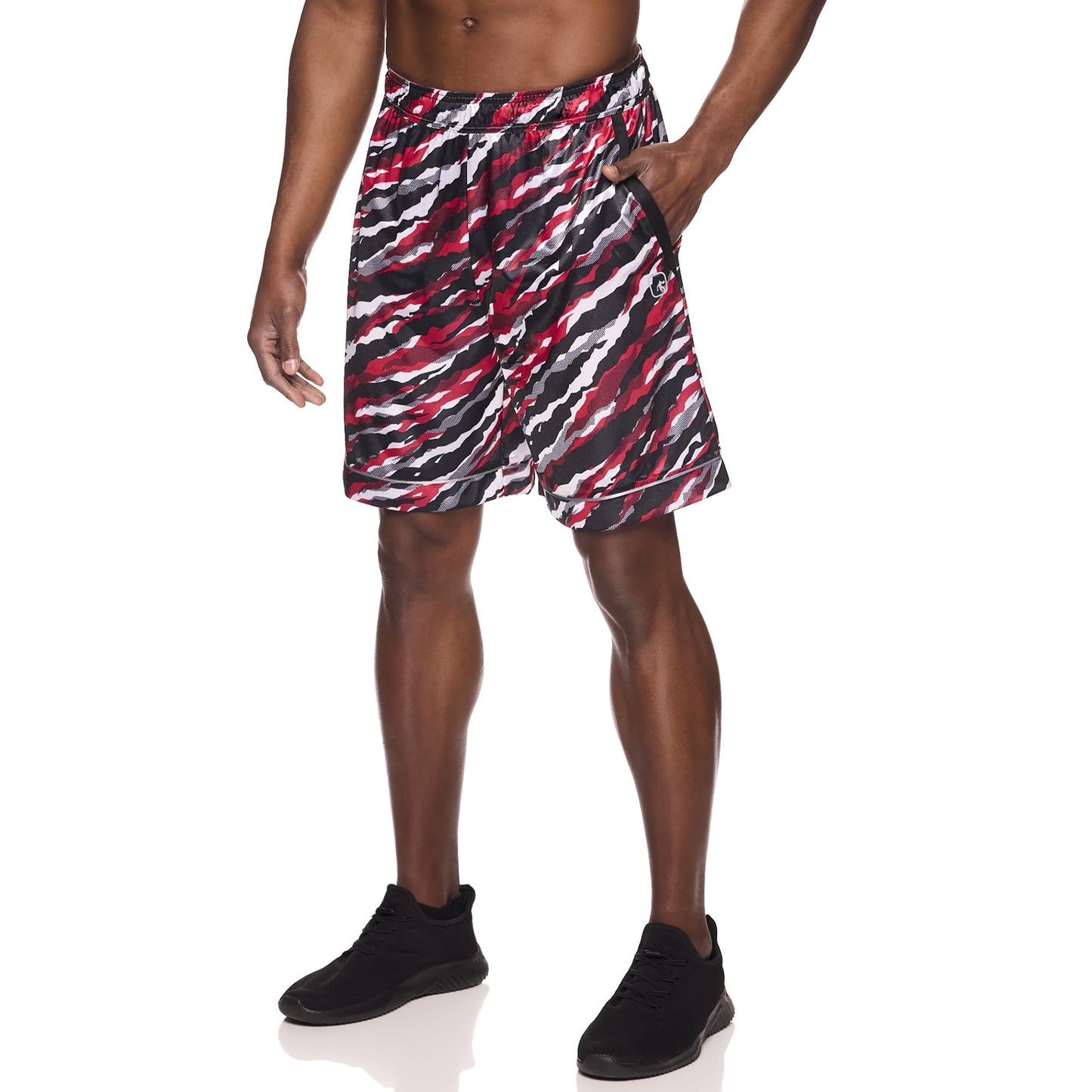 AND1 Men's and Big Men's Offense 8" Short, up to Size 3XL