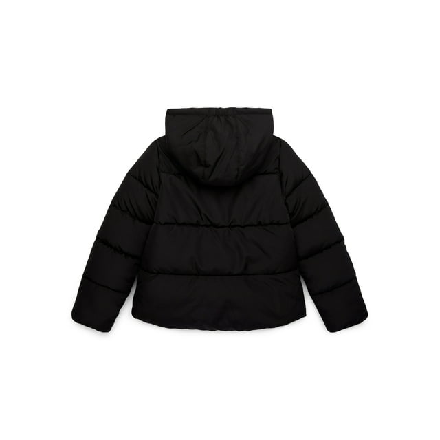 Swiss Tech Girls Heavy Weight Puffer Jacket (XS 4/5) - Black
