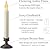 FPC1205A Battery Operated 9 inch Flameless Window Candle with Amber Flicker Flame and Dusk To Dawn Sensor Timer, Aged Bronze Base