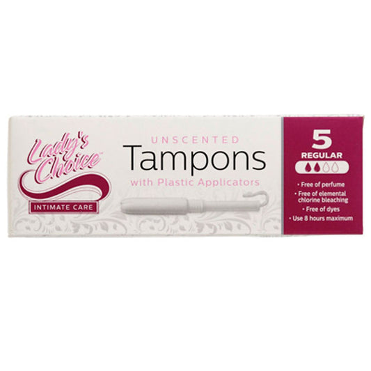 Tampons 5 ct Unsented Regular