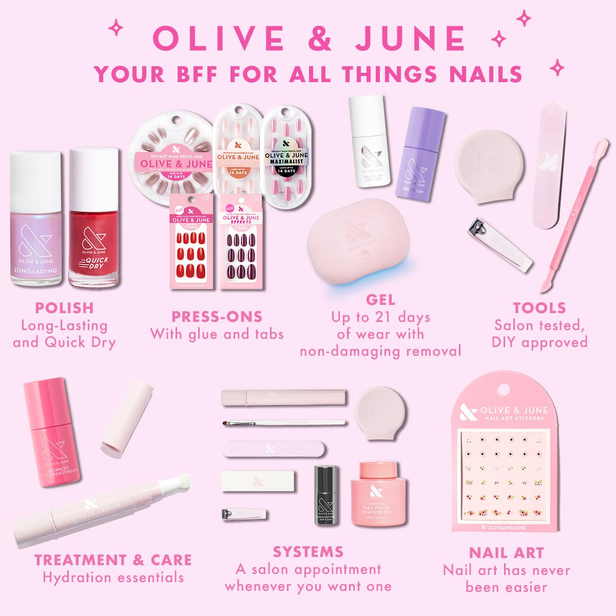 Olive & June Press On Fake Nails