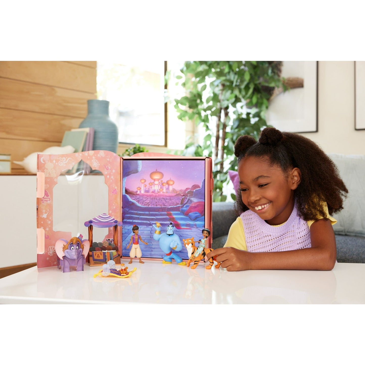 Disney Princess Jasmine Story Set with 6 Characters, Dolls & Figures, Inspired by Disney Aladdin Movie