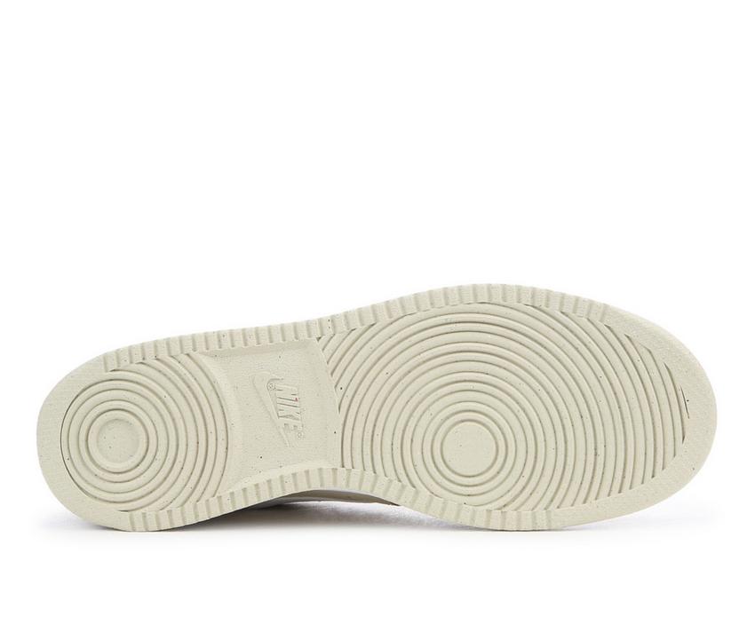 Men's Nike Court Vision Low Sustainable Sneakers - Color: khaki/white - Size: M 10