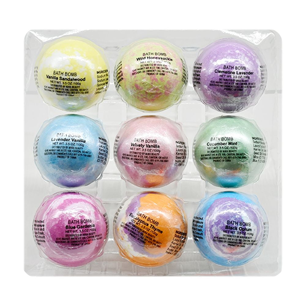 9PC BATH BOMB,Perfect for Bubble Spa Bath,Bath Essentials Shower Bubble Steamers