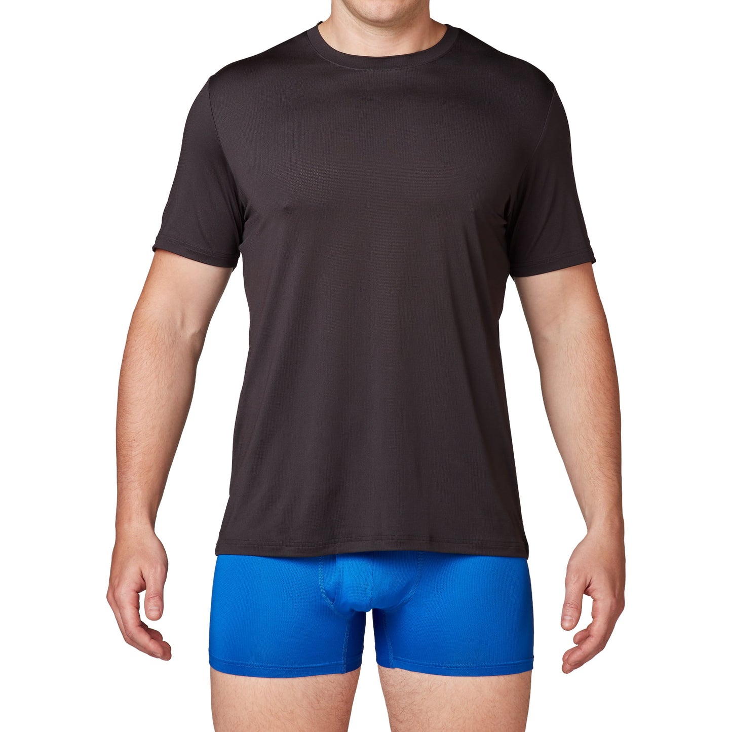 Athletic Works Men's Ultra Lite Mesh Crew T-Shirt Set, Shirts for Men, XL, 3 Pack