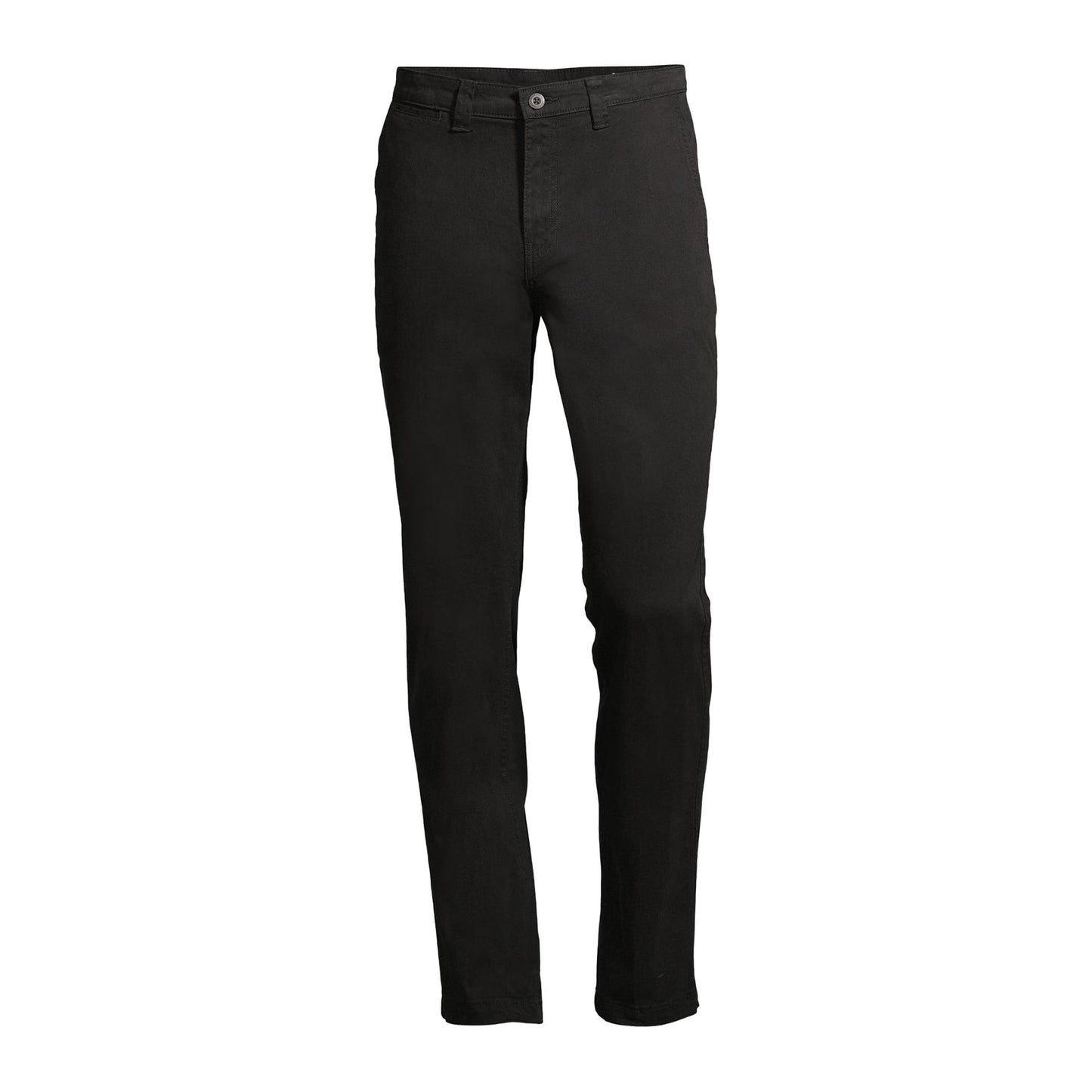 George Men's Athletic Fit Chino Pants - Black Soot 32x32