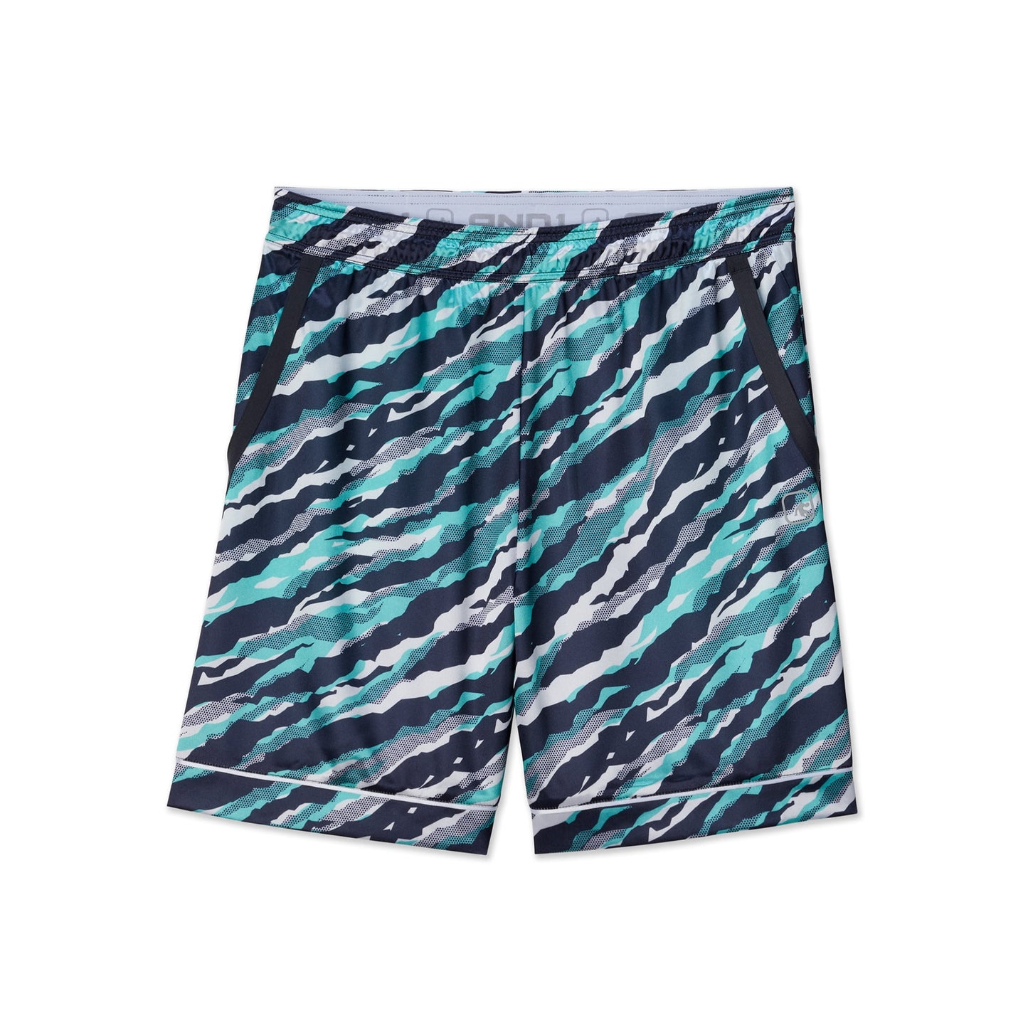 AND1 Men's and Big Men's Offense 8" Short, up to Size 3XL