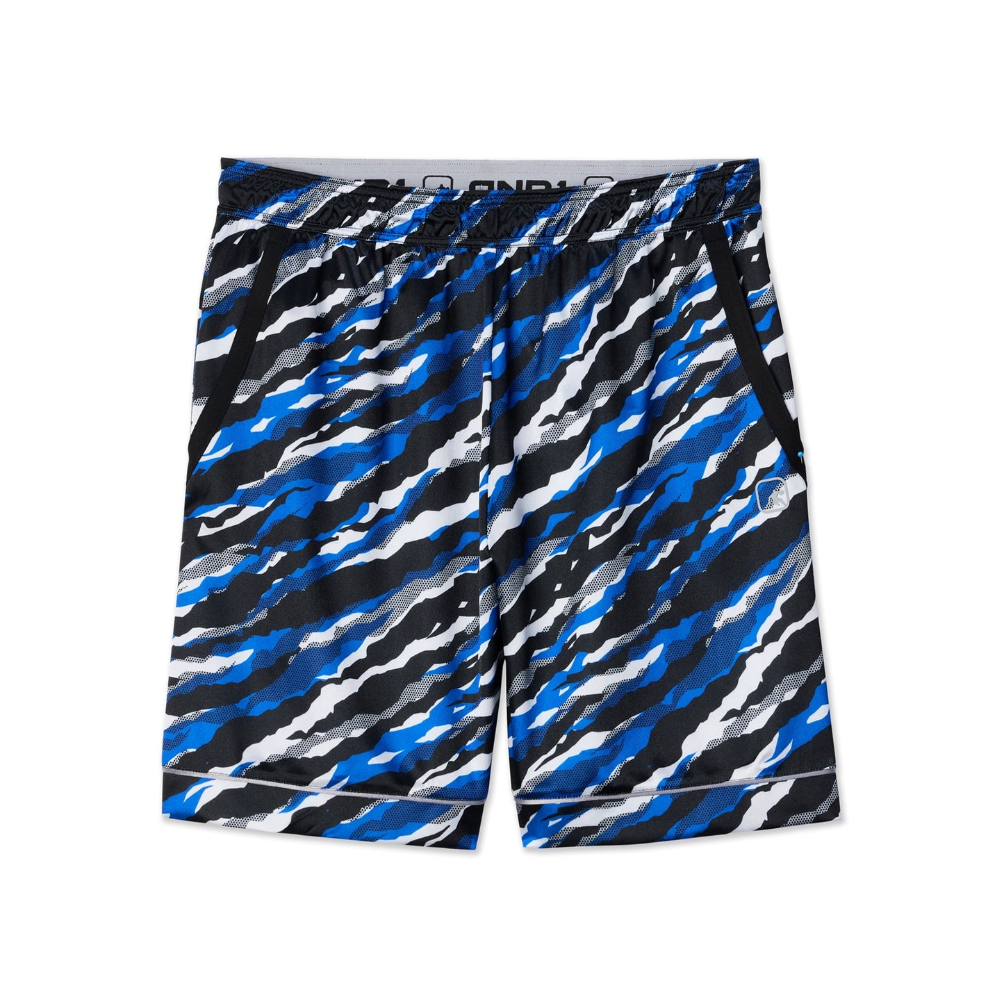 AND1 Men's and Big Men's Offense 8" Short, up to Size 3XL