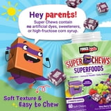 Kids Superfood Super Chews, Gummy Alternative, Kids Vitamins for Immune Support with Fruits and Veggies, 60 Chews by Force Factor