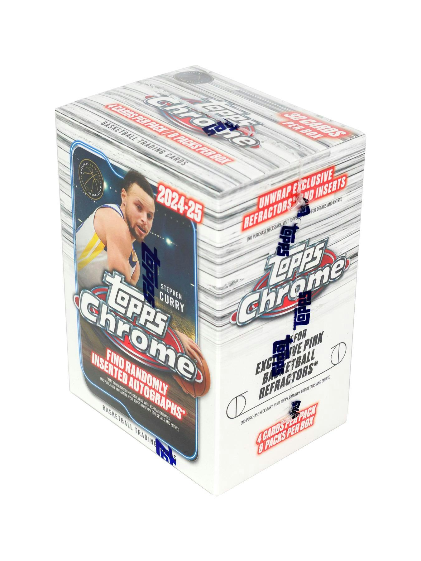 2024/25 Topps Chrome Basketball 8-Pack Blaster Box