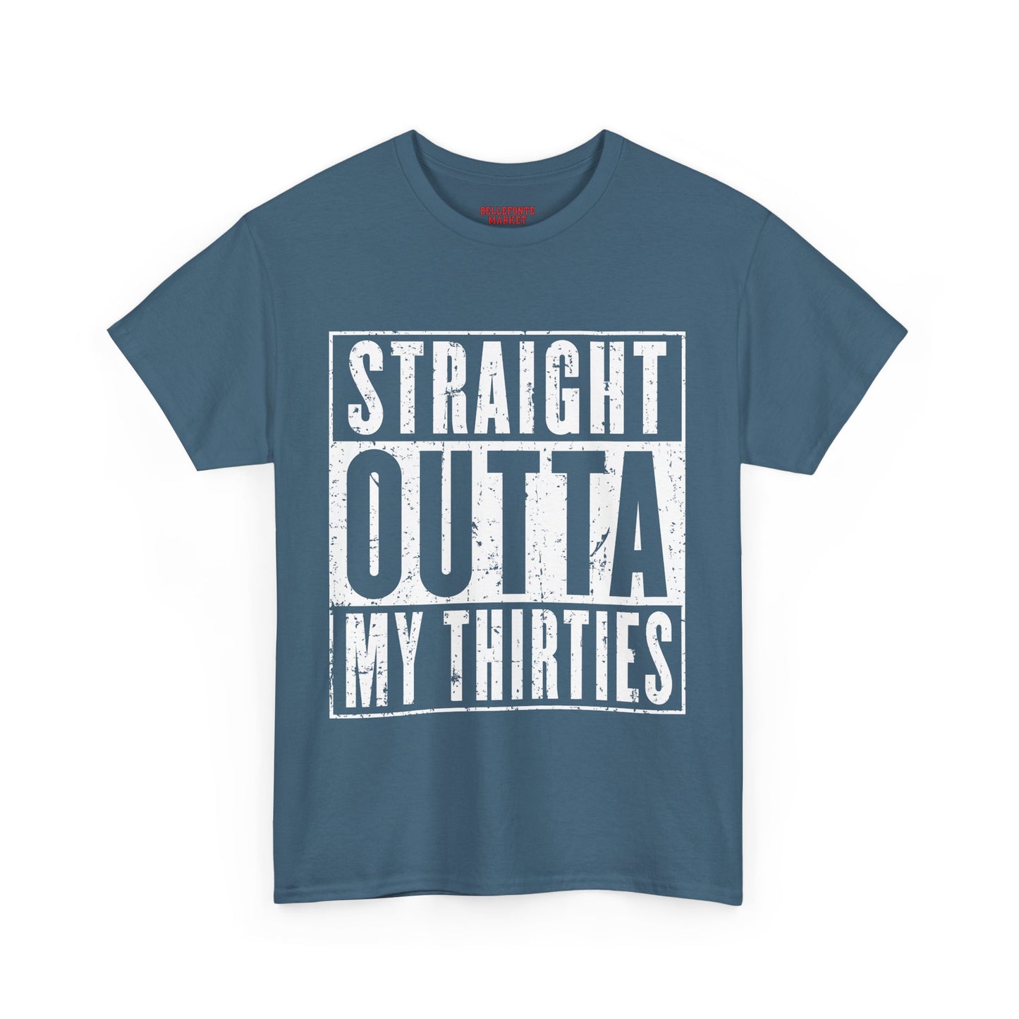 Straight Outta My Thirties Unisex Heavy Cotton Tee