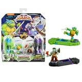 Akedo Teenage Mutant Ninja Turtles Mini Battling Warriors Leonardo vs Rocksteady Pack, Ages 6+