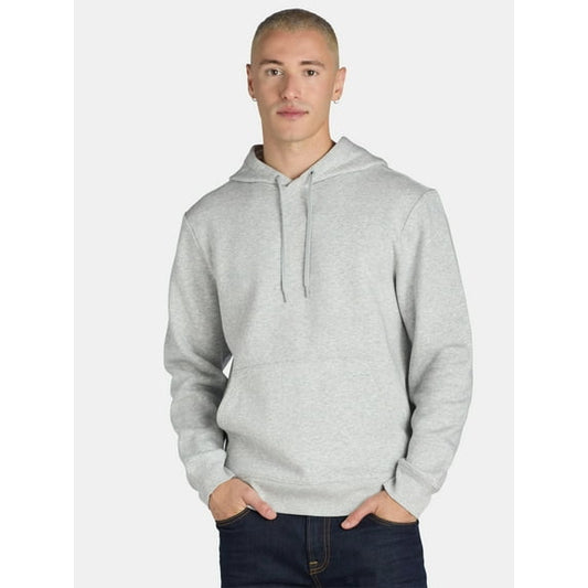 Athletic Works Men's and Big & Tall Men’s Fleece Hoodie Sweatshirt, Size M - Gray
