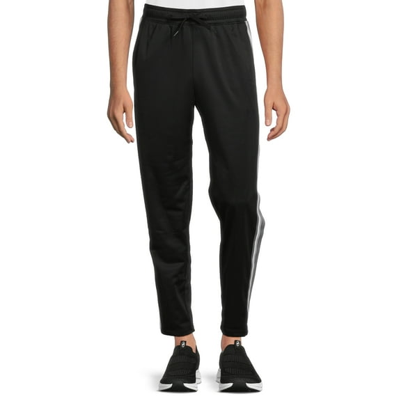 Athletic Works Men's Track Pants, 30.5" Inseam, Size 3XL, Rich Black