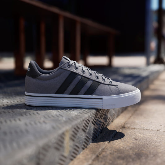Adidas Daily 4.0 Shoes - Color: Grey / Core Black / Cloud White - Size: M 10/W 11