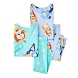 Disney Toddler 4pc Snug Fit Bluey Cotton Pajama Set - 18 Months, Blue