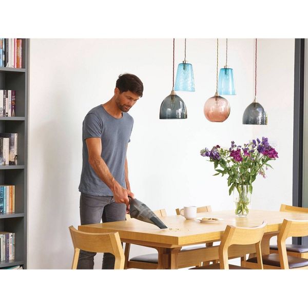 BLACK+DECKER Compact Lithium Handheld Vacuum - Gray HNVC220BCZ01: Cordless Dustbuster, Portable Car Vacuum, Rechargeable