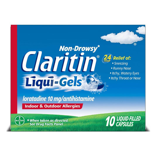 Claritin Allergy Relief 24 Hour Non-Drowsy Loratadine Liquid Gel