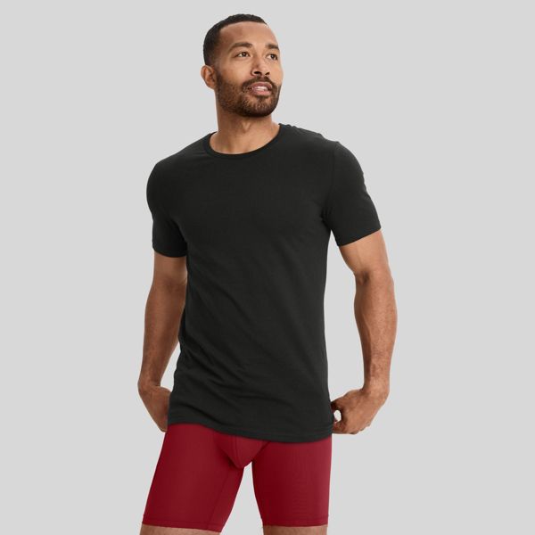 Jockey Generation™ Men's Cotton Stretch Crewneck 3pk Undershirt - Black - M (38-40)