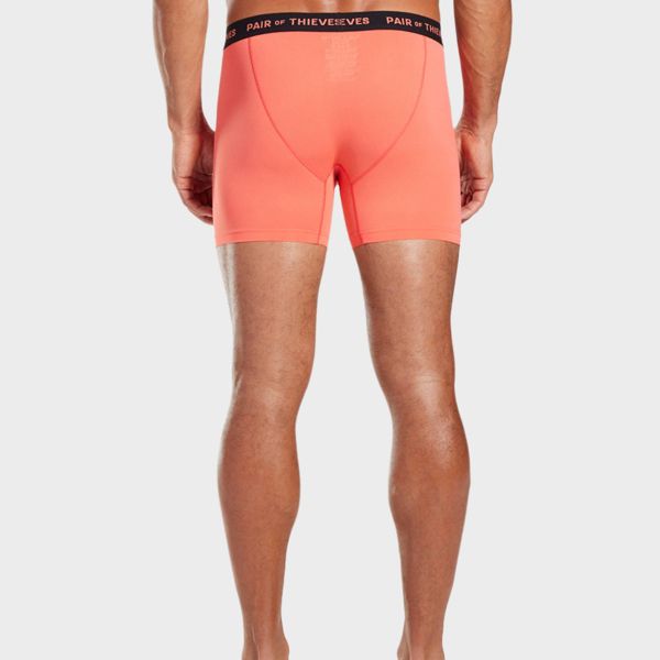 Pair of Thieves Men's 2pk Super Fit Boxer Briefs - Large - Coral Pink