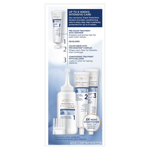 L'Oreal Paris Excellence Triple Protection Permanent Hair Color - 6.3 fl oz