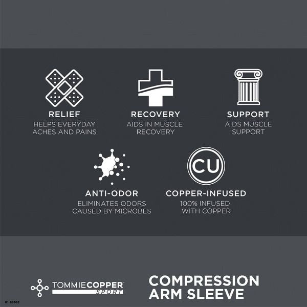 Tommie Copper Compression Arm Support Sleeve - Size: L/XL