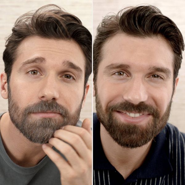 Just For Men Mustache & Beard Beard Coloring for Gray Hair with Brush Included