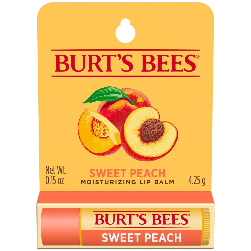 Burt's Bees Lip Balm Sweet Peach Blister Box - 0.15oz